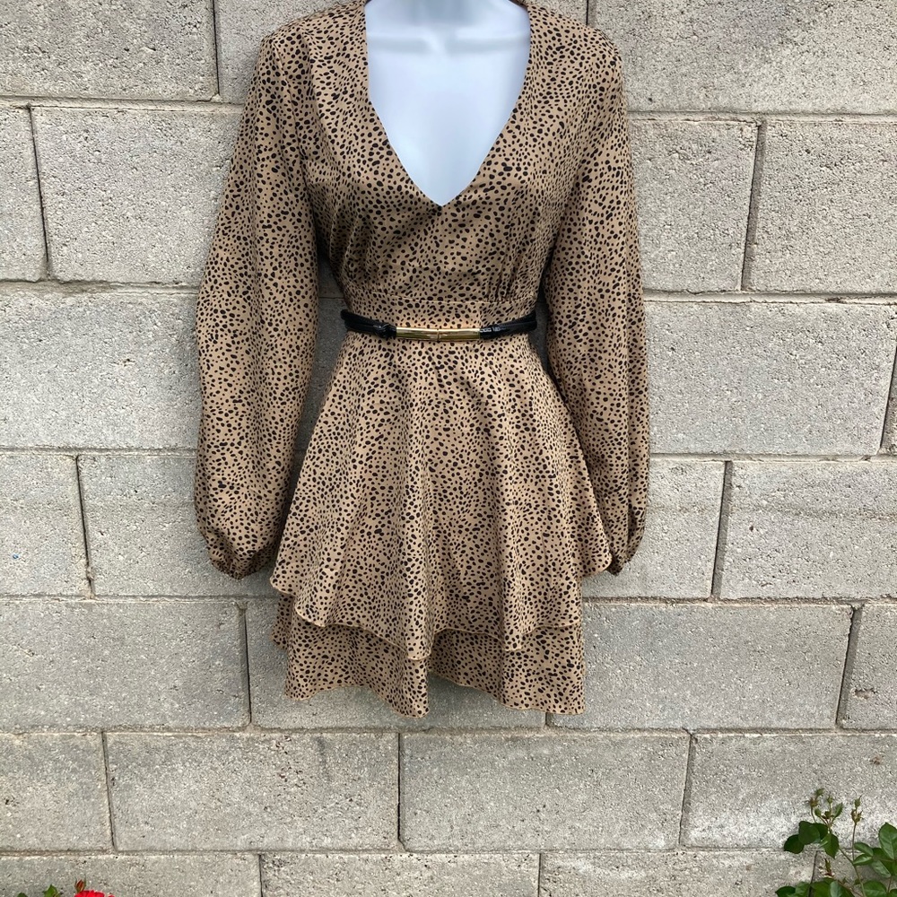 Bishop Sleeve Layered Dress